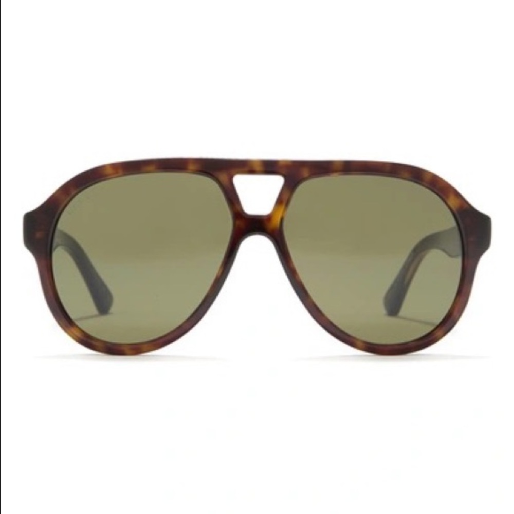 Gucci Havana Tortoise Aviator Sunglasses Unisex